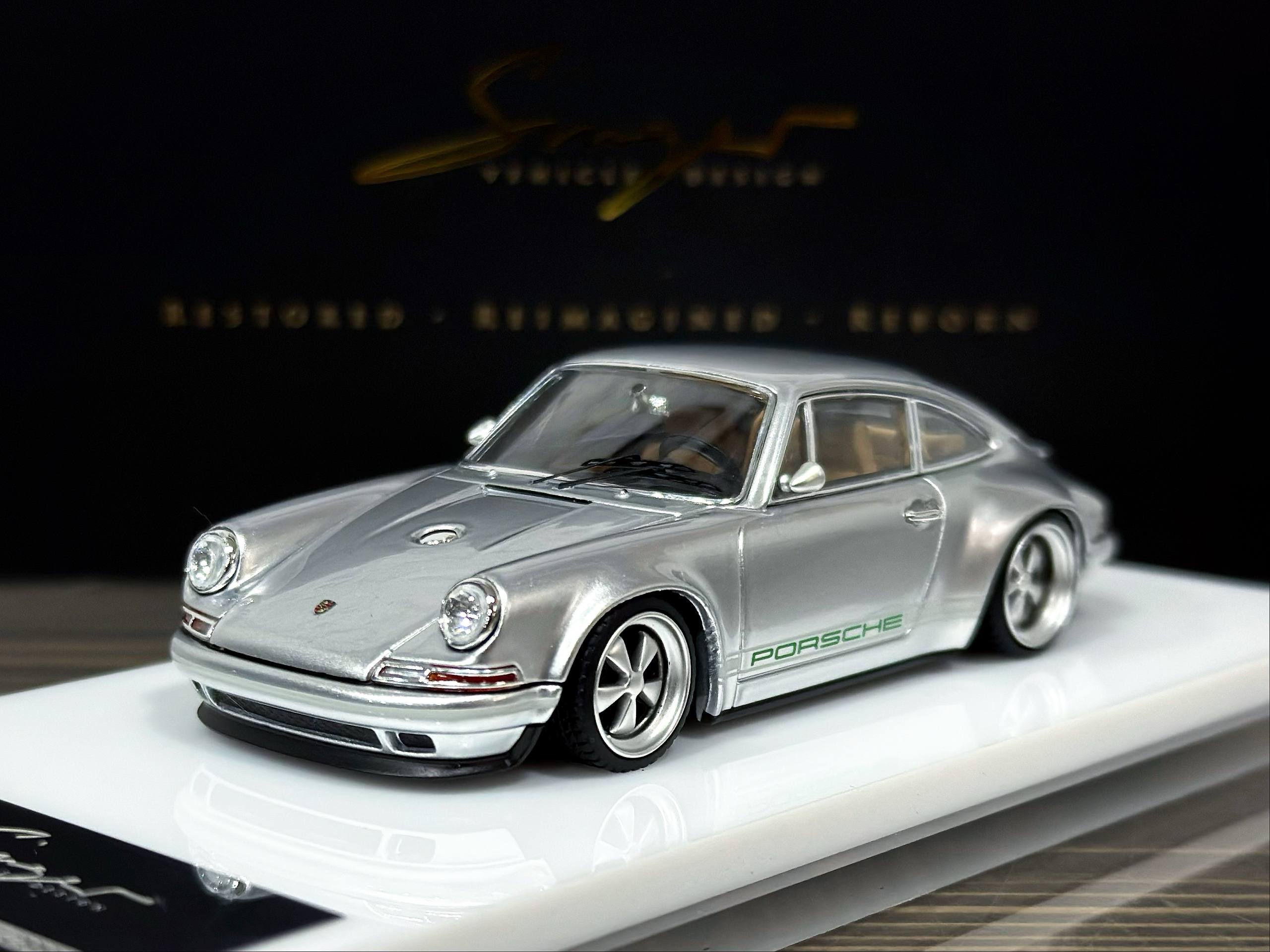 Zincit Model Porsche Singer Coupe Metallic Silver 1:43