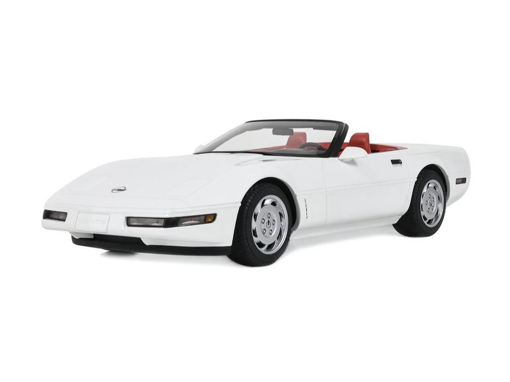 GT580 GT Spirit Chevrolet Corvette C4 Convertible Arctic White 1995 1:18