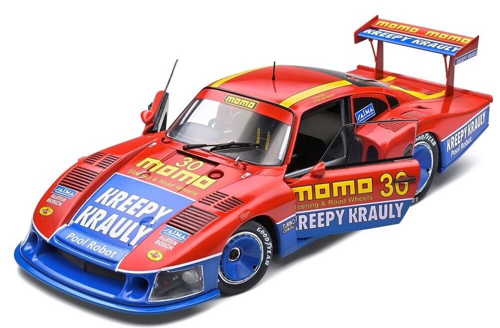 S1805404 Solido Porsche 935 Mobydick #30 6H Mid Ohio Red/Blue 1983 1:18