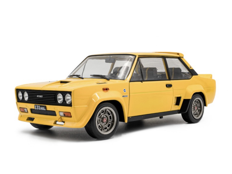 S1806006 Solido Fiat 131 Abarth Yellow 1980 1:18