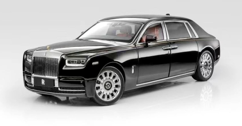 HZRR0201 OEM Rolls Royce Phantom VIII Black 1:18