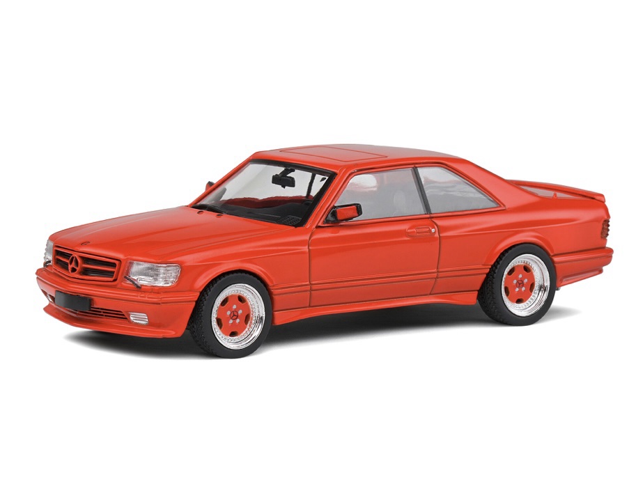 S4310902 Solido Mercedes Benz 560 SEC AMG Wide Body Signal Red 1990 1:43
